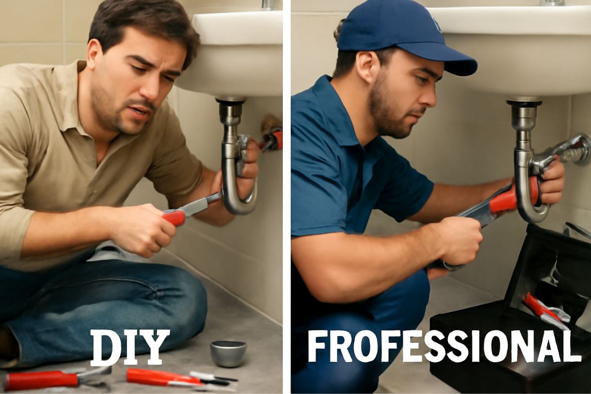 DIY vs Professional Plumbing Services